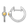 Diamond and Cabochon Gemstone Earrings