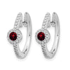 Diamond and Cabochon Gemstone Earrings