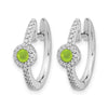 Diamond and Cabochon Gemstone Earrings