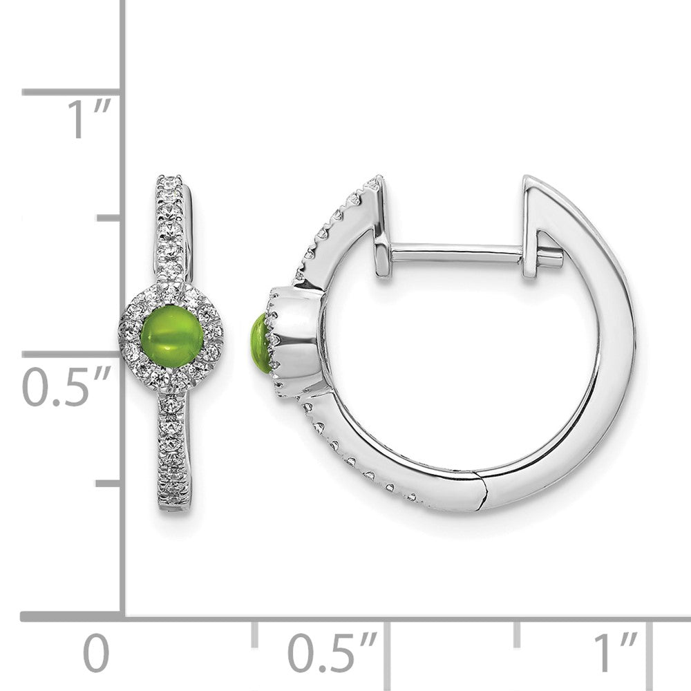 Diamond and Cabochon Gemstone Earrings