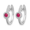 Diamond and Cabochon Gemstone Earrings