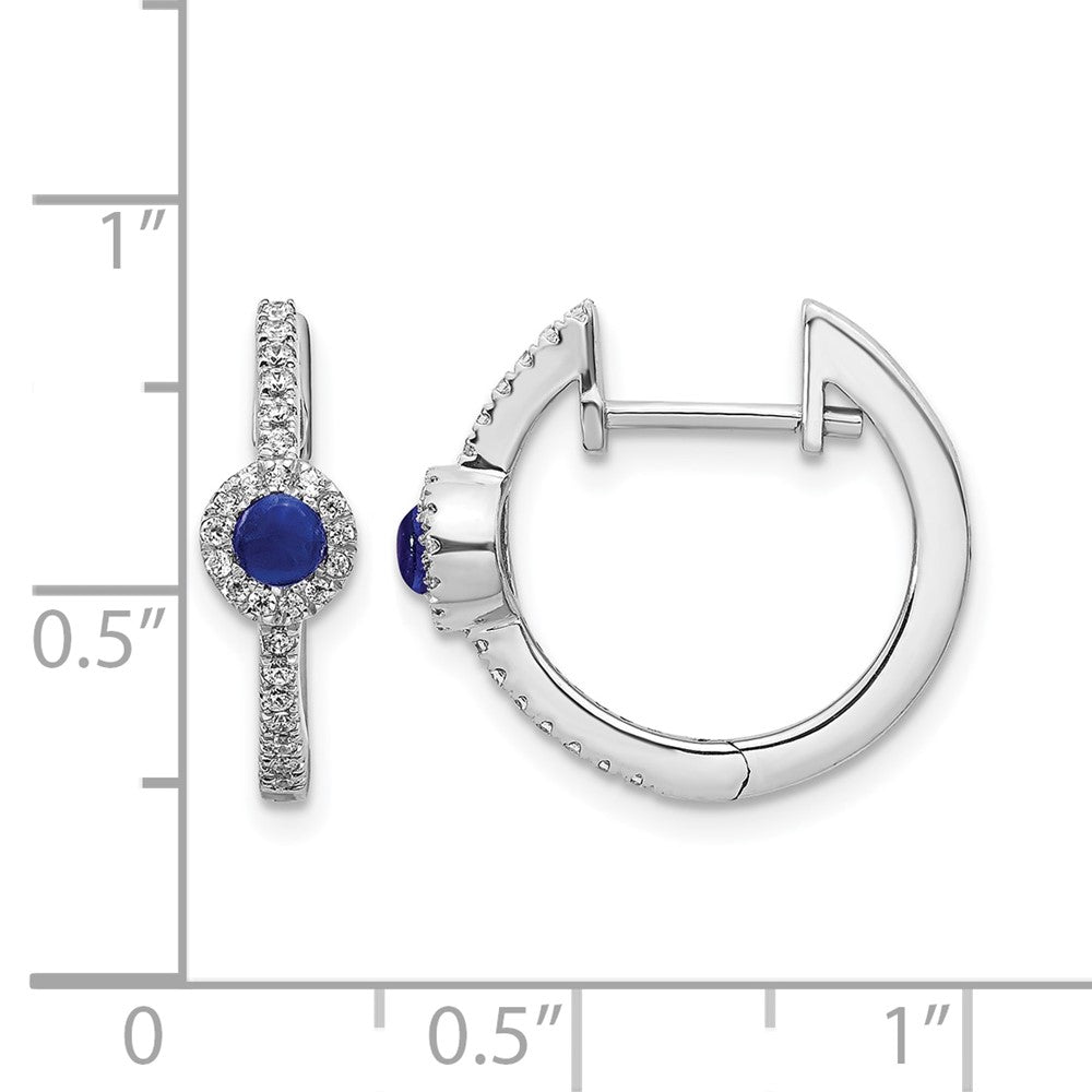 Diamond and Cabochon Gemstone Earrings