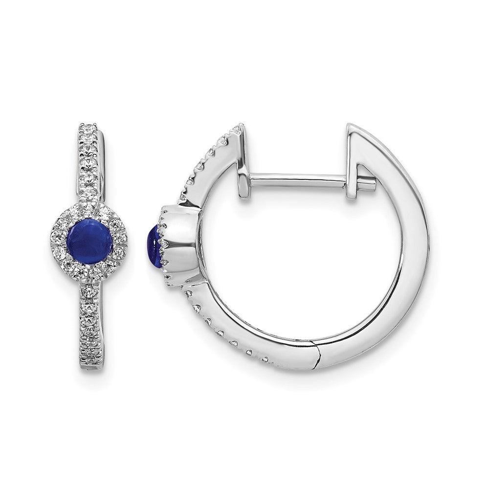 Diamond and Cabochon Gemstone Earrings