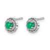 Diamond and Cabochon Gemstone Earrings
