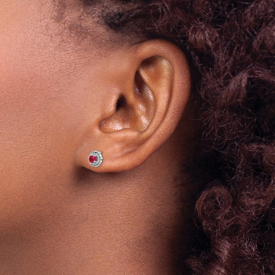 Diamond and Cabochon Gemstone Earrings