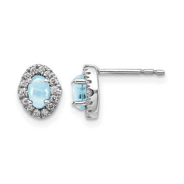Diamond & Cabochon Gemstone Earrings