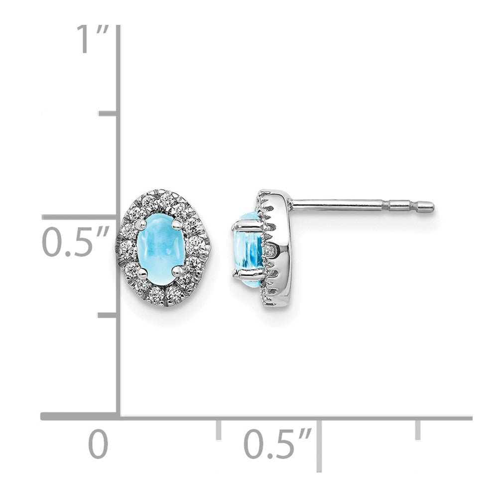 Diamond & Cabochon Gemstone Earrings