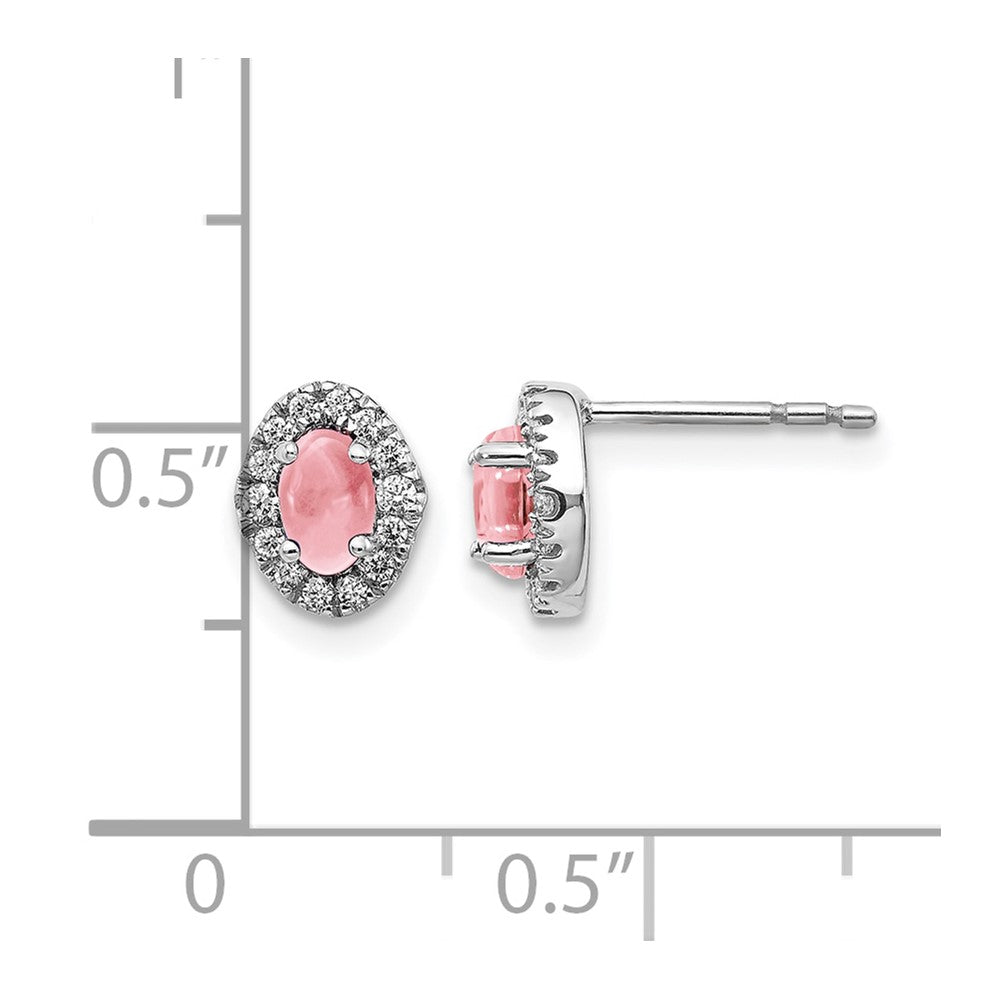 Diamond & Cabochon Gemstone Earrings