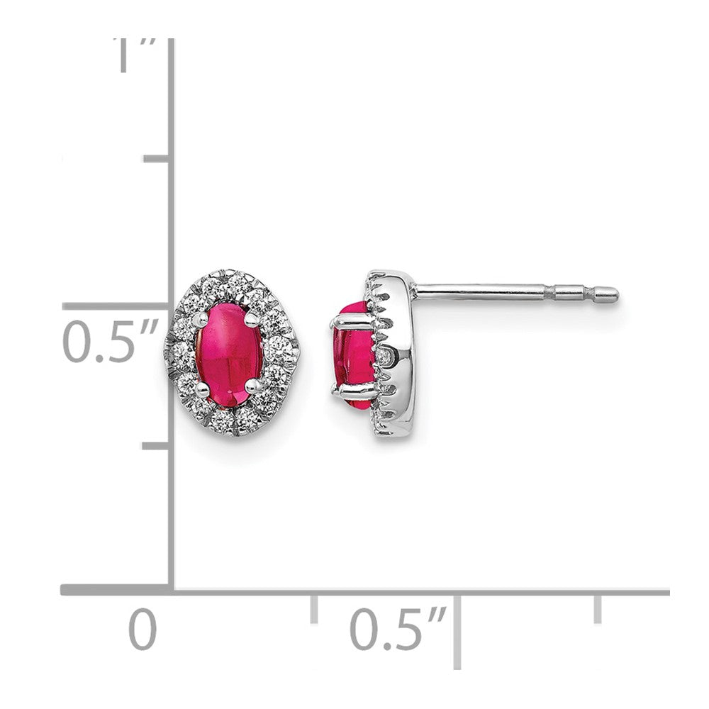 Diamond & Cabochon Gemstone Earrings