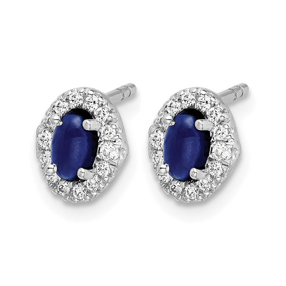 Diamond & Cabochon Gemstone Earrings