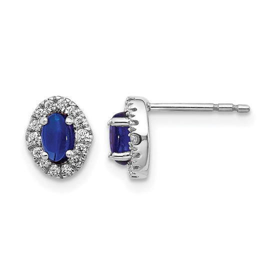 Diamond & Cabochon Gemstone Earrings