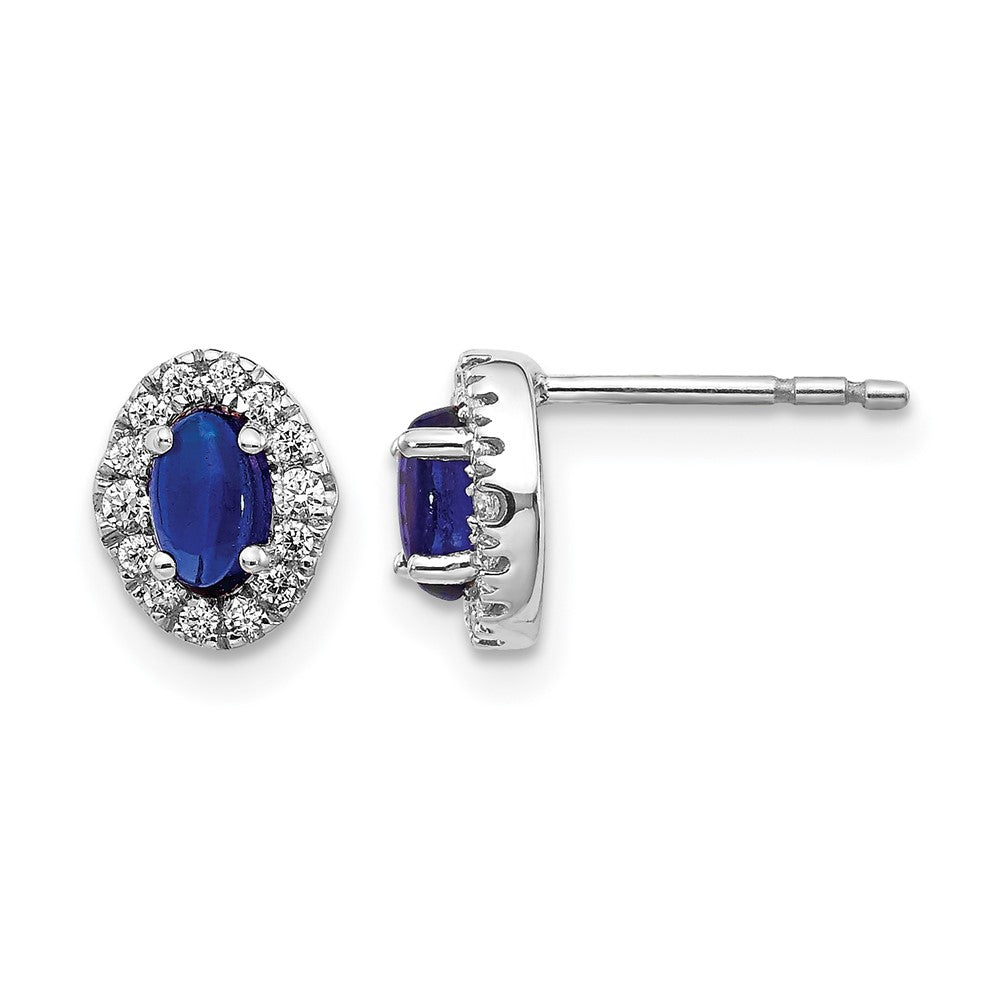 Diamond & Cabochon Gemstone Earrings
