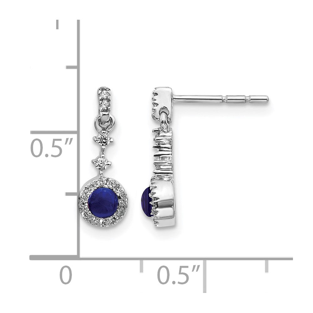 Diamond & Cabochon Gemstone Earrings