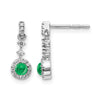 Diamond & Cabochon Gemstone Earrings