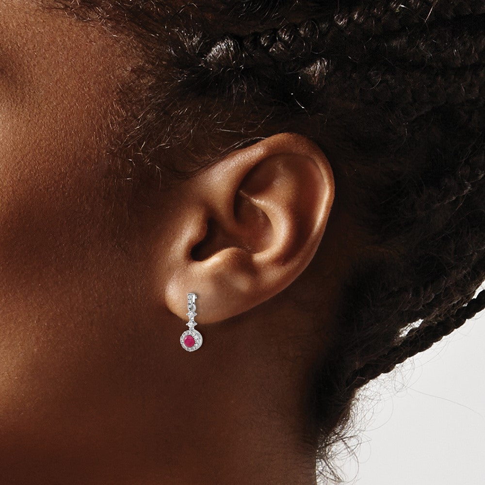 Diamond & Cabochon Gemstone Earrings