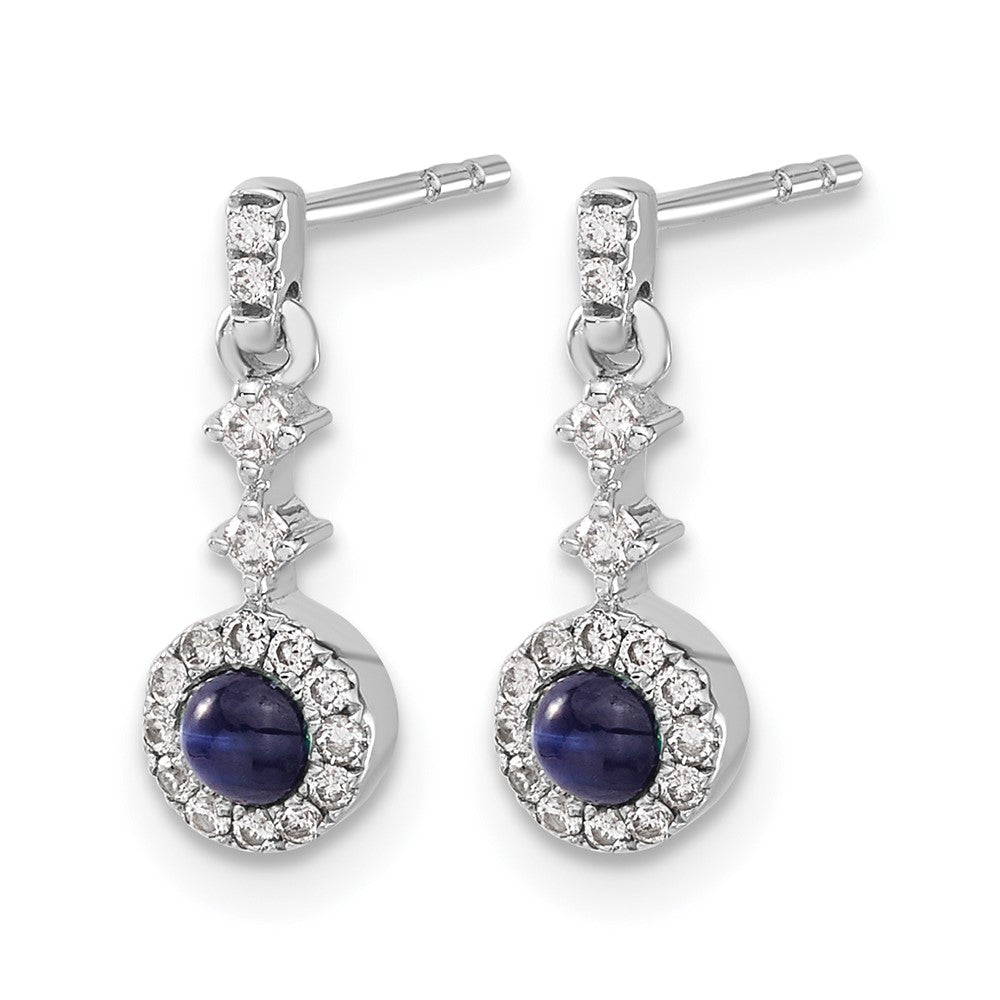 Diamond & Cabochon Gemstone Earrings