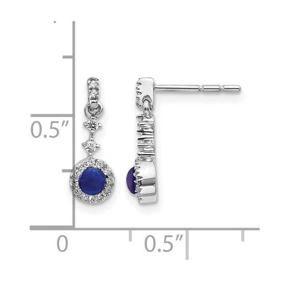 Diamond & Cabochon Gemstone Earrings