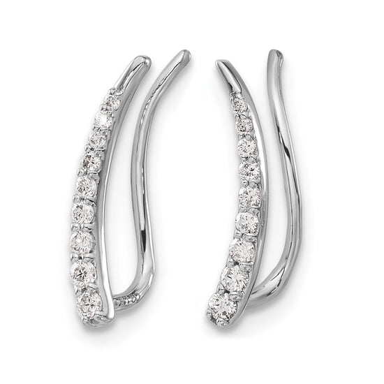 Diamond Ear Climber Earrings