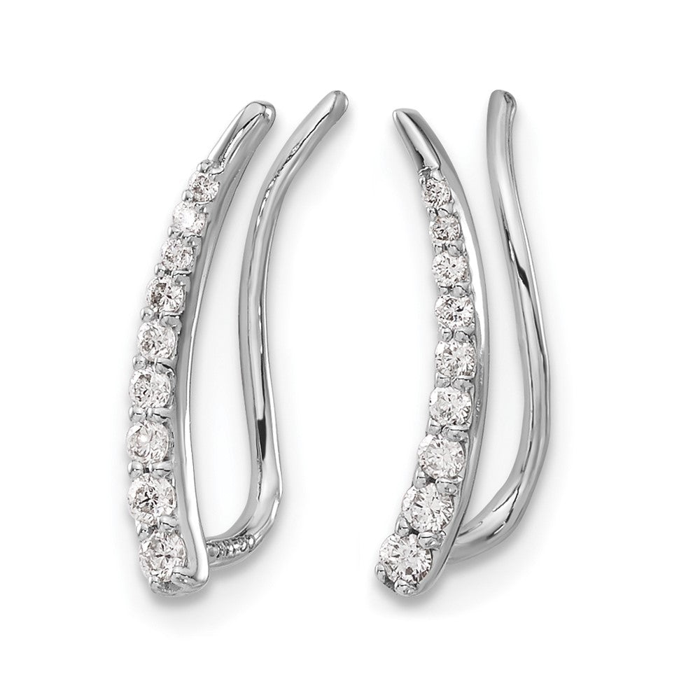 Diamond Ear Climber Earrings