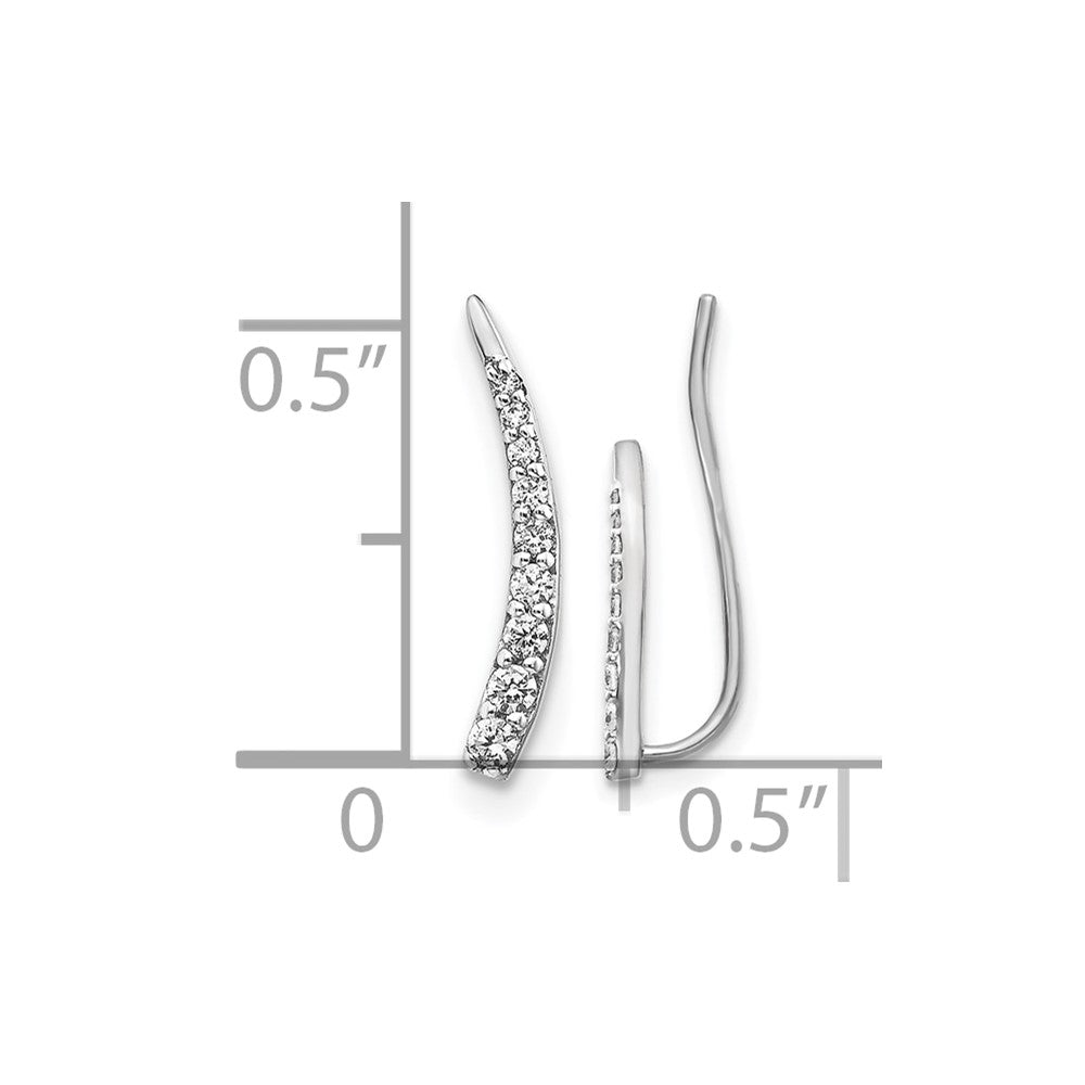 Diamond Ear Climber Earrings
