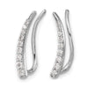 Diamond Ear Climber Earrings