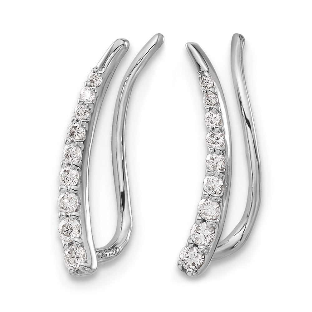 Diamond Ear Climber Earrings