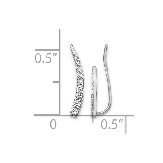 Diamond Ear Climber Earrings