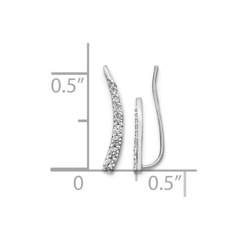 Diamond Ear Climber Earrings