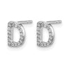 Diamond Initial Earrings