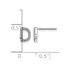 Diamond Initial Earrings