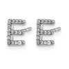 Diamond Initial Earrings