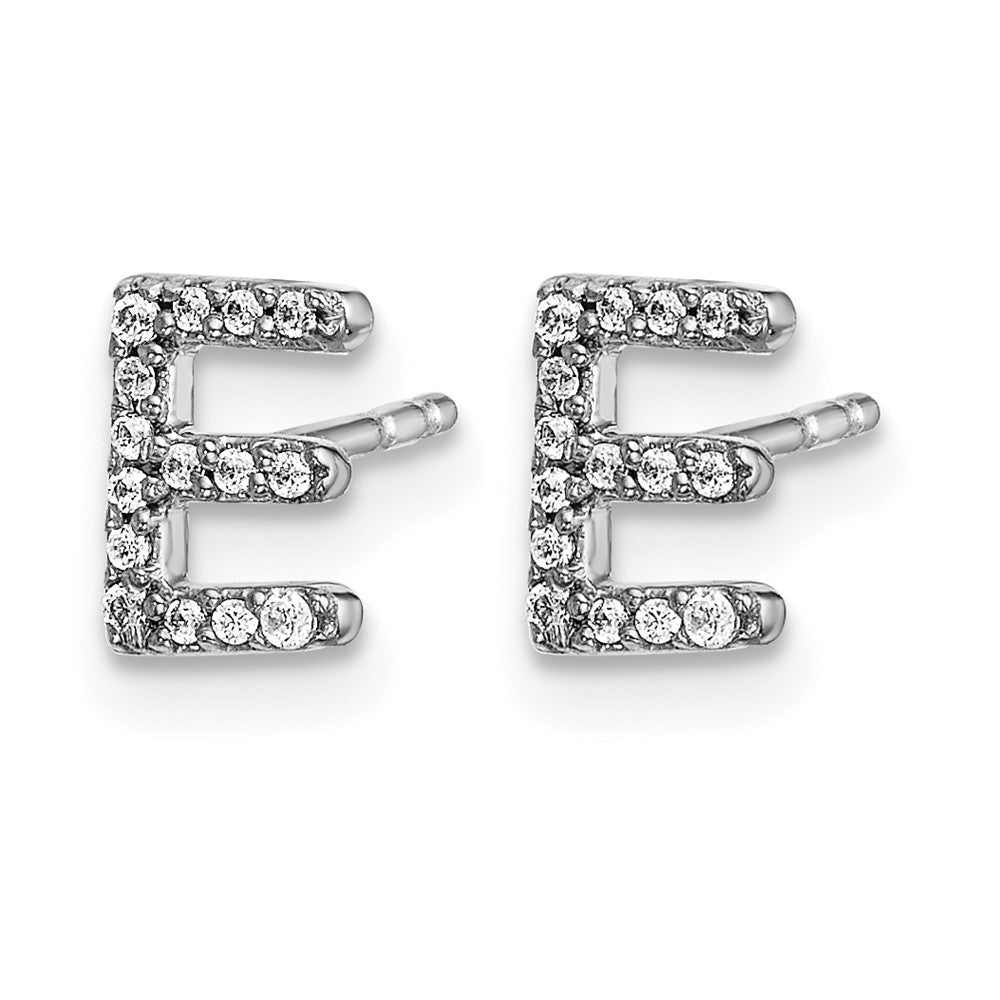 Diamond Initial Earrings