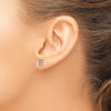 Diamond Initial Earrings