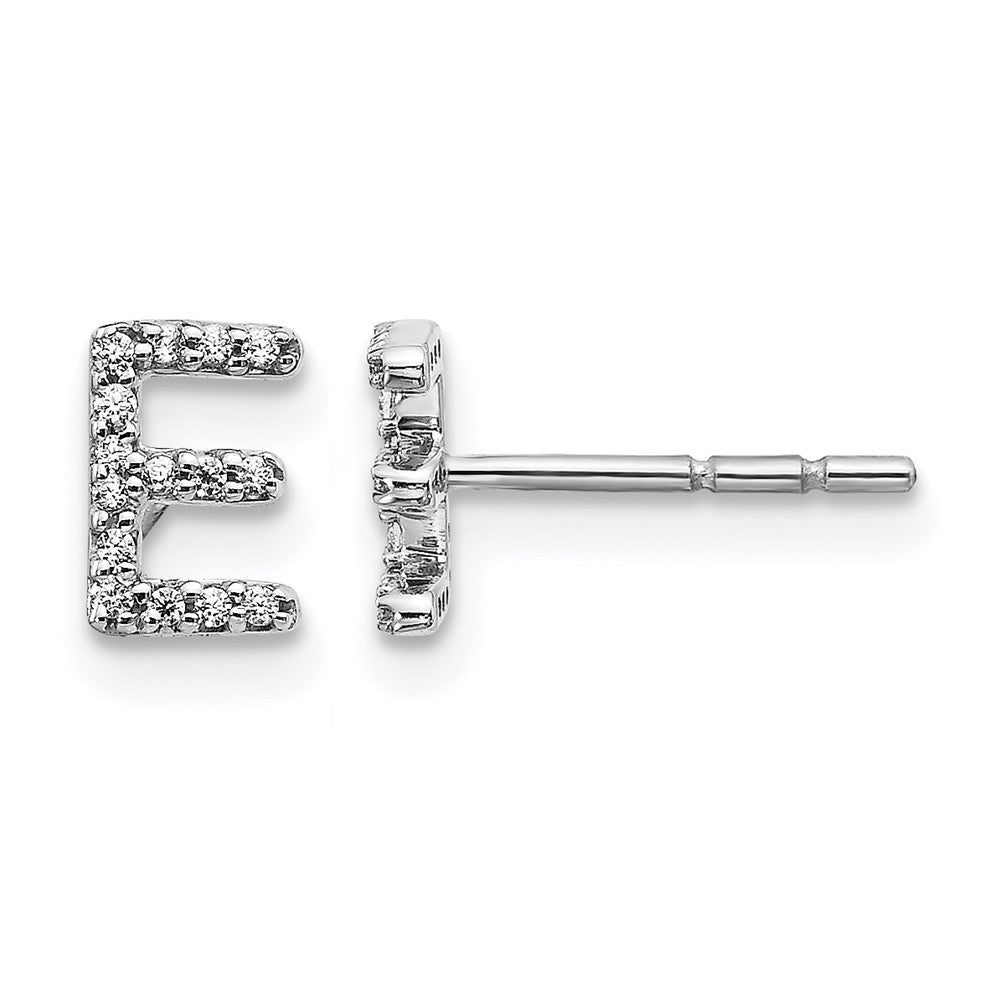 Diamond Initial Earrings