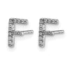 Diamond Initial Earrings