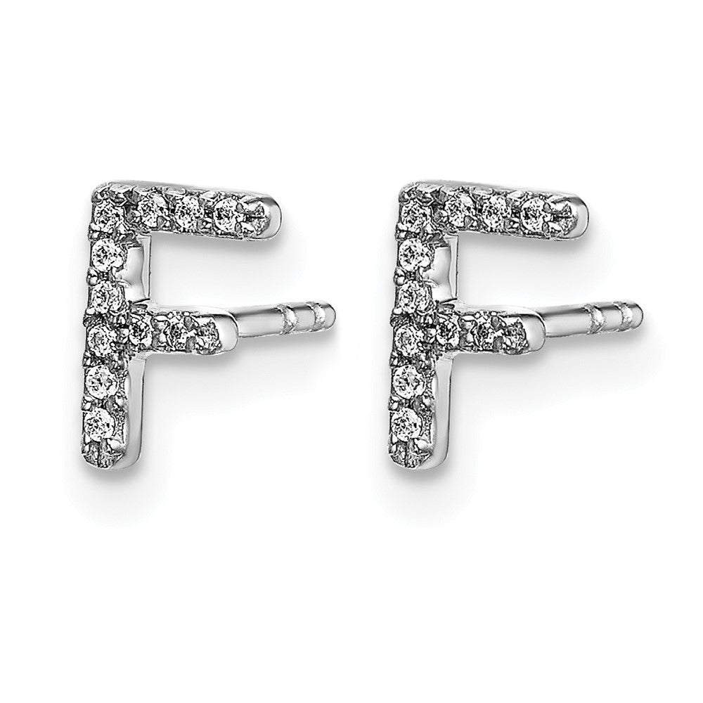 Diamond Initial Earrings
