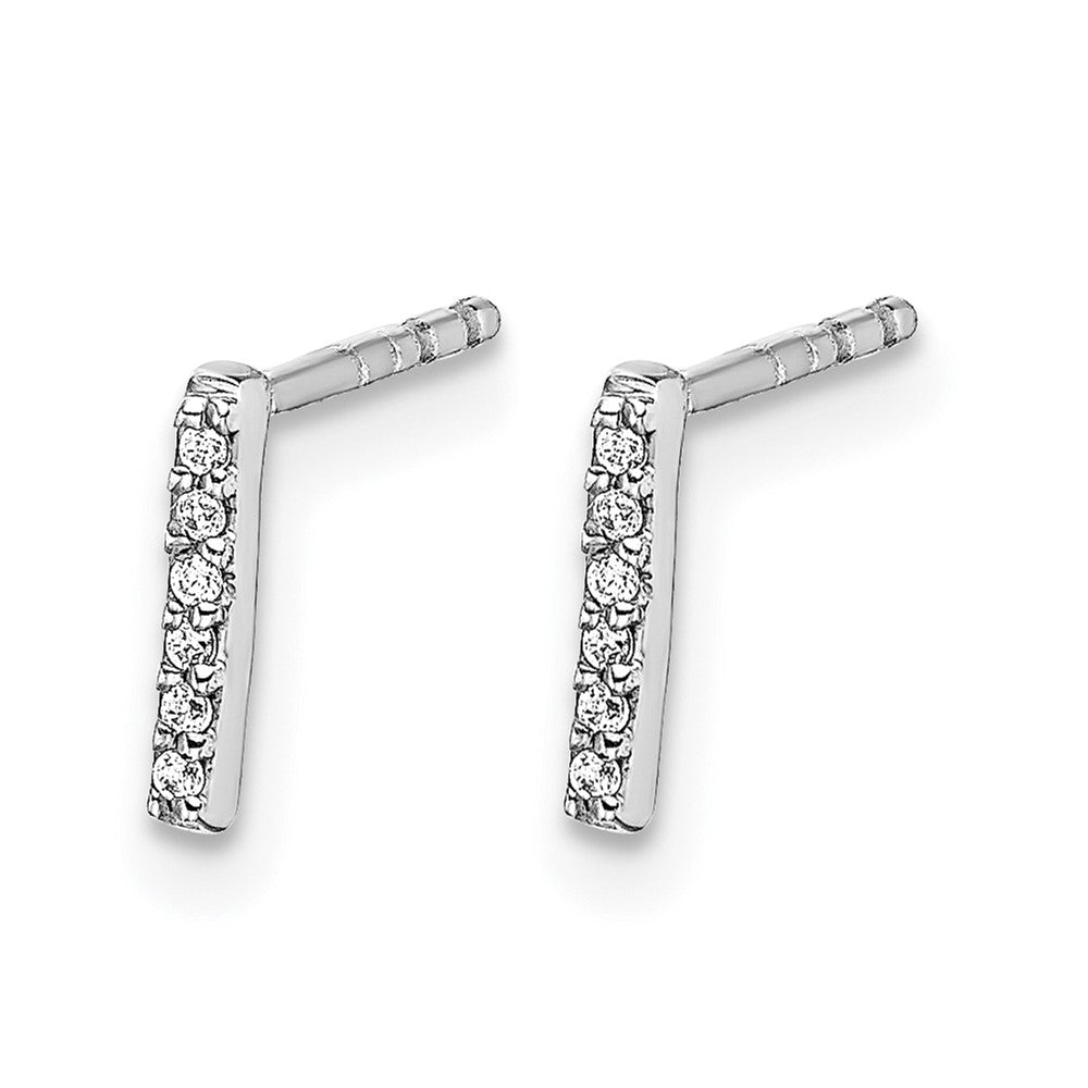 Diamond Initial Earrings