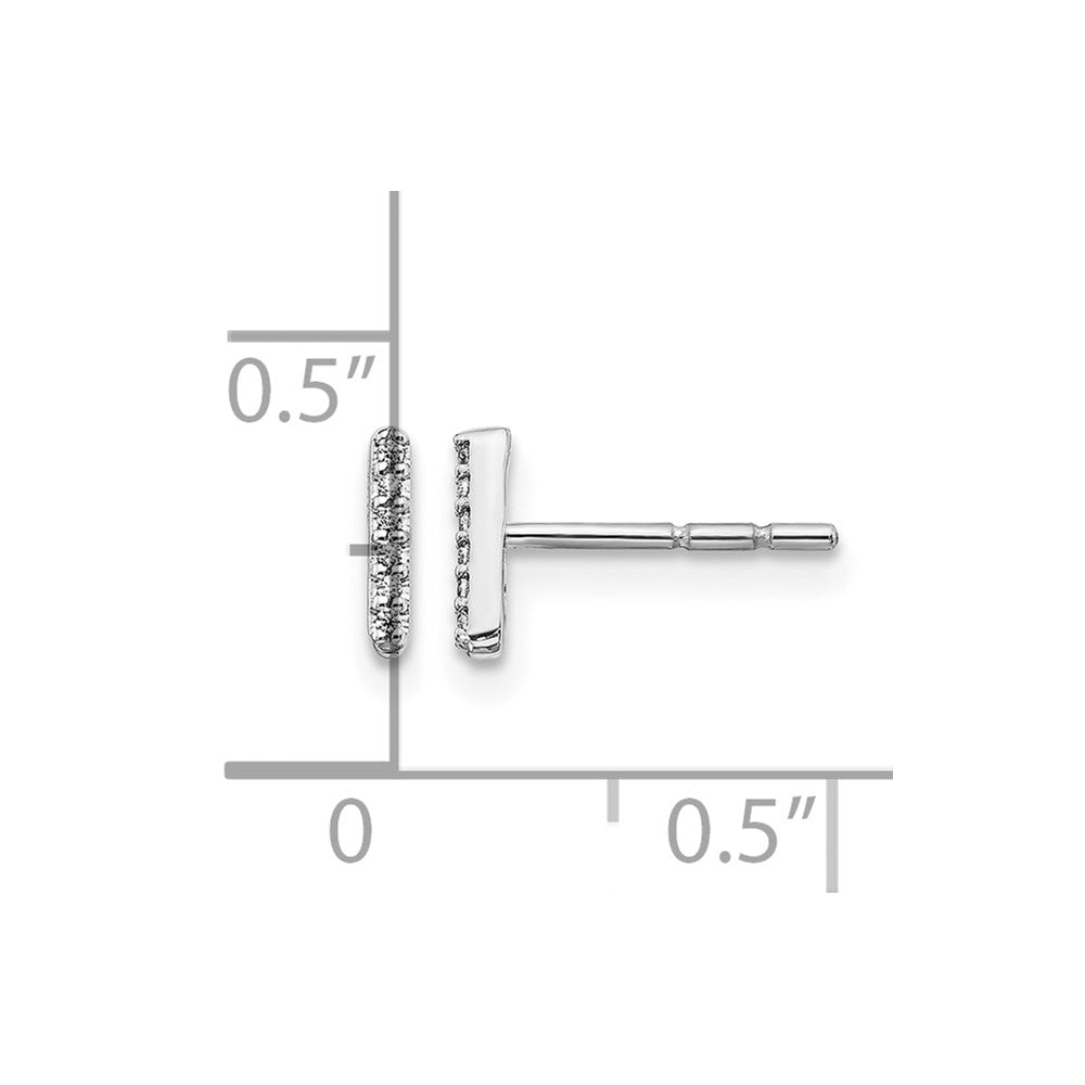 Diamond Initial Earrings