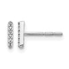 Diamond Initial Earrings