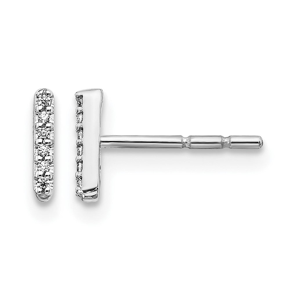 Diamond Initial Earrings