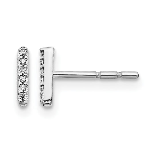 Diamond Initial Earrings