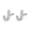 Diamond Initial Earrings