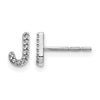 Diamond Initial Earrings