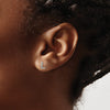 Diamond Initial Earrings