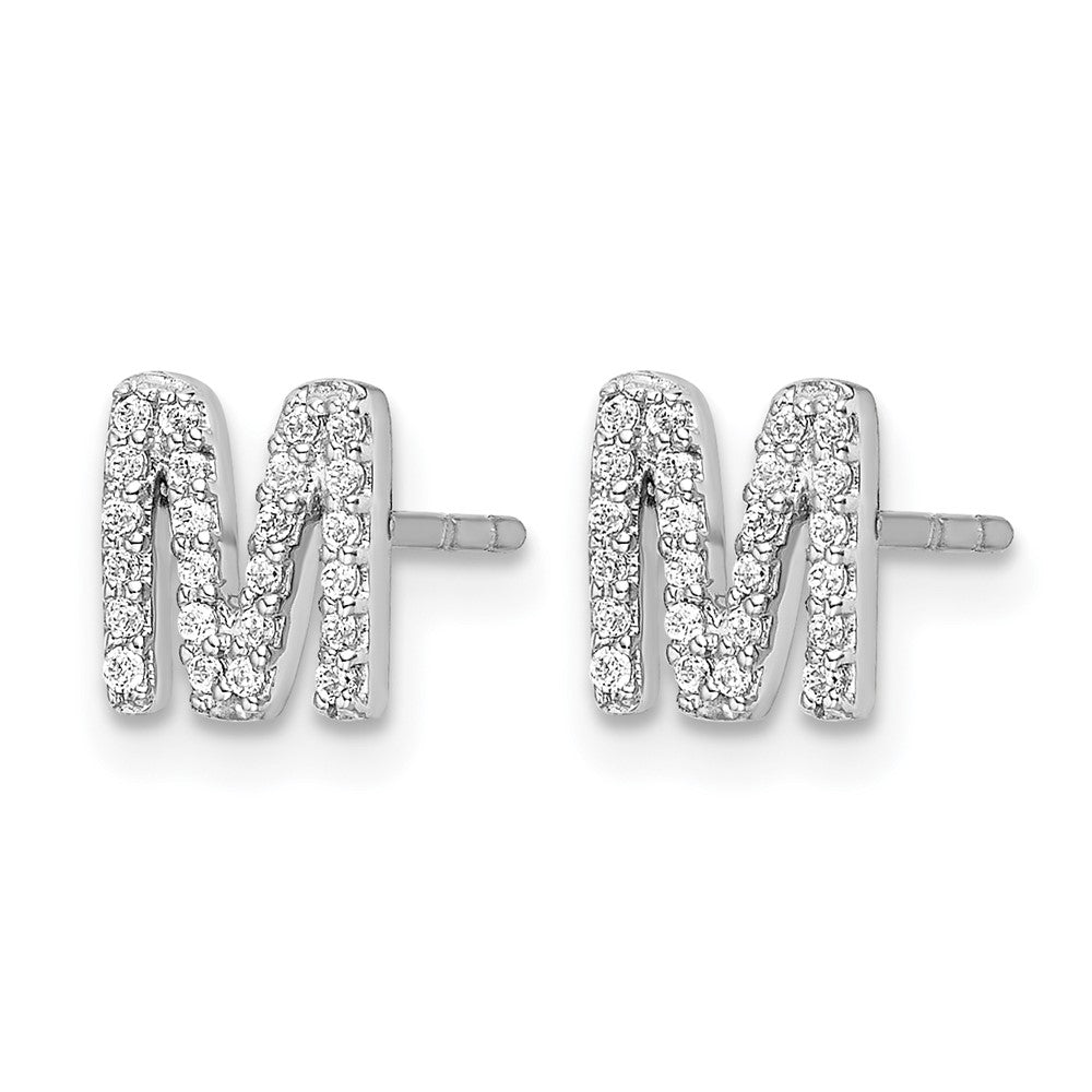 Diamond Initial Earrings