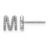 Diamond Initial Earrings