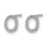 Diamond Initial Earrings