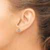 Diamond Initial Earrings