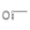 Diamond Initial Earrings