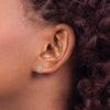 Diamond Initial Earrings
